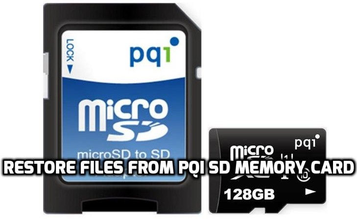restore files from PQI SD memory card