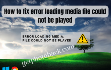 Error loading media File Could Not Be Played