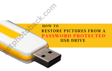 How to restore pictures from a password protected USB Drive