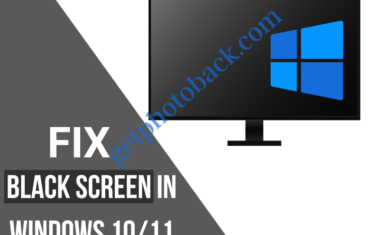 fix black screen in windows 10/11