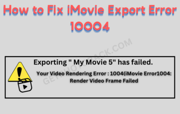 How to Fix iMovie Export Error 1OOO4