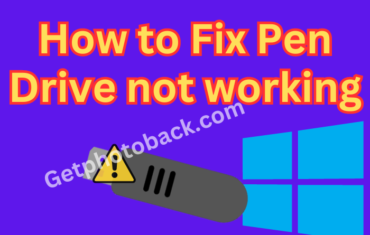 How to Fix Pen drive not working